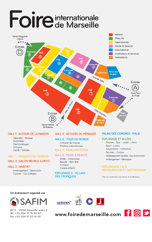 Plan de la Foire Foire International de Marseille